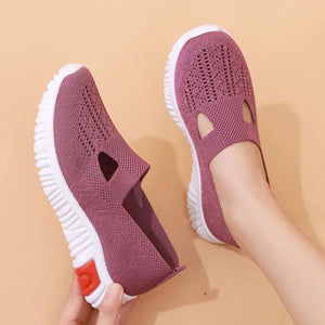Breathable Mesh Fly Woven Non-slip Women's Shoes