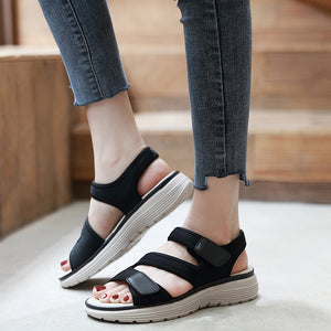 Women's sports style wedge sandals