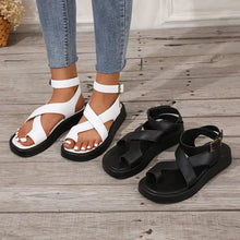 Load image into Gallery viewer, Slip-on Thick Sole Casual Wearing Ring Buckle Strap Women&#39;s Shoes
