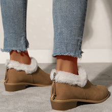 Cargar imagen en el visor de la galería, Winter Fashion Thick Heel Short Boots For Women With Plush Lining And Casual Rear Zipper Short Boots
