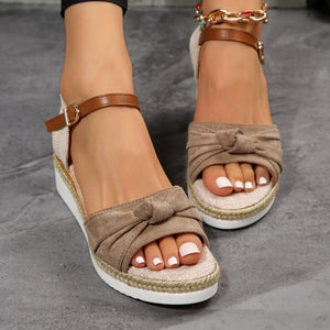 Summer Fish Mouth Bow Knot Sandals