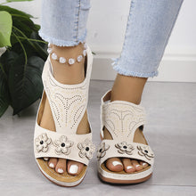 Load image into Gallery viewer, 2024 New Retro Casual Flower Wedge Women&#39;s Sandals
