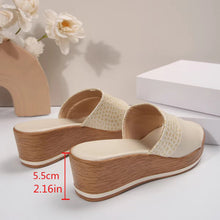 Load image into Gallery viewer, Women Fashion Versatile Fish Mouth Breathable  Heel Thick Sole Slipper
