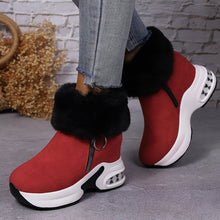 Cargar imagen en el visor de la galería, Short-calf suede warm and height-increasing cotton boots
