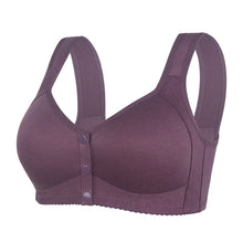 Load image into Gallery viewer, Ladies middle-aged and elderly shaped front button bra

