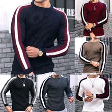 Cargar imagen en el visor de la galería, Mens Knit Sweater Sweater Sweatshirt Knit Slim-Fit Luxury Line
