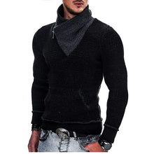 Cargar imagen en el visor de la galería, Men Winter Casual Vintage Style Sweater Wool Turtleneck Cotton Pullovers Sweaters
