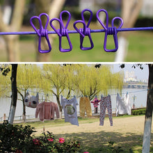 Load image into Gallery viewer, Portable Clothesline (Home, Outdoor, Camping with 12 Clips)
