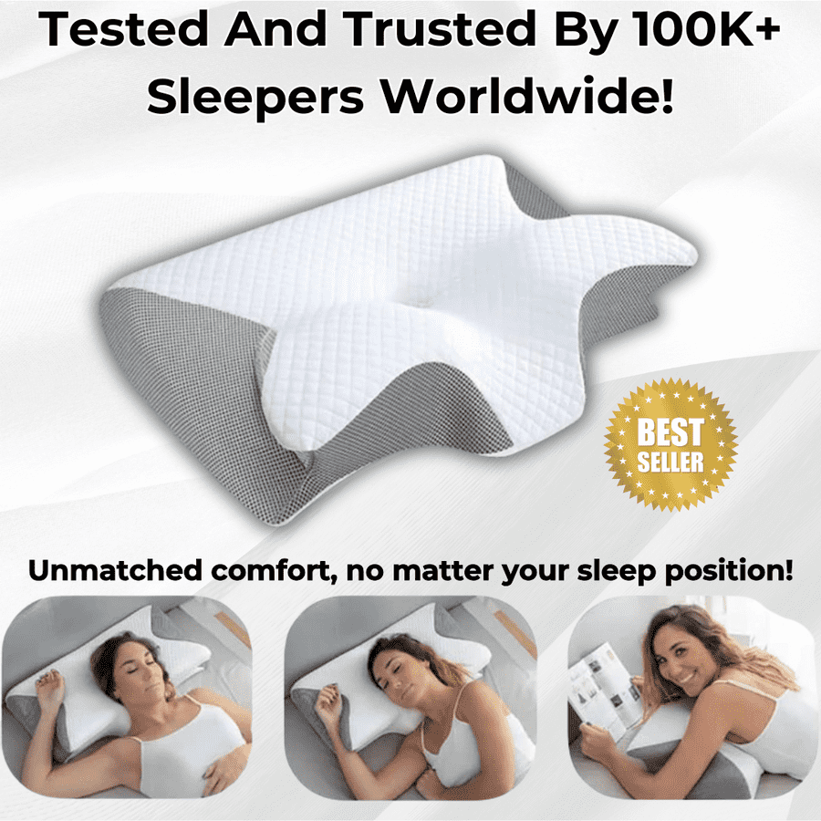 Welnax™ Ergonomic Pillow for Neck and Cervical Spine Support	