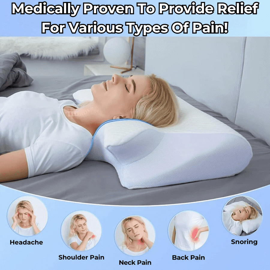 Welnax™ Ergonomic Pillow for Neck and Cervical Spine Support	