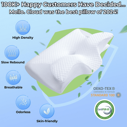 Welnax™ Ergonomic Pillow for Neck and Cervical Spine Support	