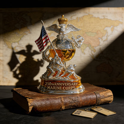 250th Anniversary Marine Corps Commemorative Whiskey Bottle