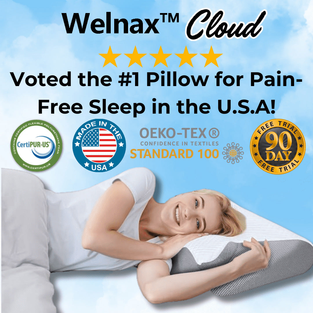 Welnax™ Ergonomic Pillow for Neck and Cervical Spine Support	