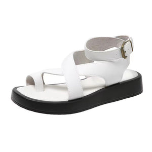 Slip-on Thick Sole Casual Wearing Ring Buckle Strap Women's Shoes