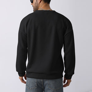 Men's Winter Sweater Loose Round Neck Thickened Sweater