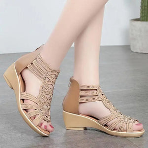 【35-40】2024 Nuevas sandalias de color sólido de moda simple para mujer