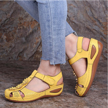 Load image into Gallery viewer, Summer women&#39;s soft sole round toe wedge sandals
