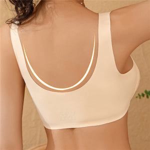 Front Closure Push Up Seamless Women's Extra-Elastic Breathable Wireless Brassiere