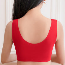 Load image into Gallery viewer, Thin Front Button Push Up Anti-Sag Sports Bra
