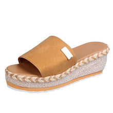 Cargar imagen en el visor de la galería, Women&#39;s summer new thick-soled wedge slippers
