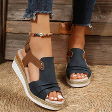Load image into Gallery viewer, Women&#39;s fish mouth casual flat sandals
