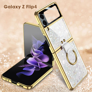 Electroplating Ring Bracket Suitable For Samsung Galaxy Z Flip3/4/5 Case