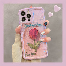 Load image into Gallery viewer, Premium Oil Painting Flower iPhone Case
