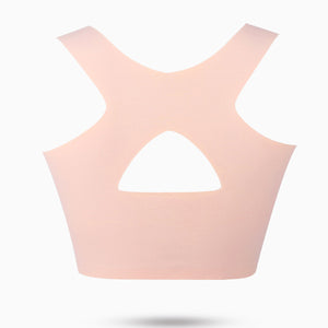 Women's Front Button No Steel Ring Breathable Bra