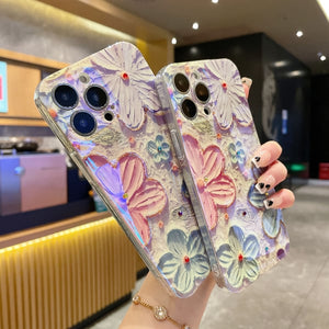 🌸Hot selling🌸Vintage Oil Painting Flower iPhone Case