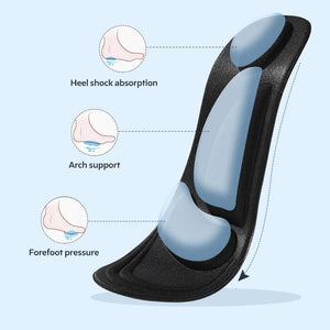 4d Memory Foam Orthopedic Insoles For Shoes Women Men Flat Feet Arch Support Massage Plantar Fasciitis Sports Pad