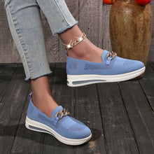 Cargar imagen en el visor de la galería, Metal buckle mesh breathable thick heel casual women&#39;s shoes
