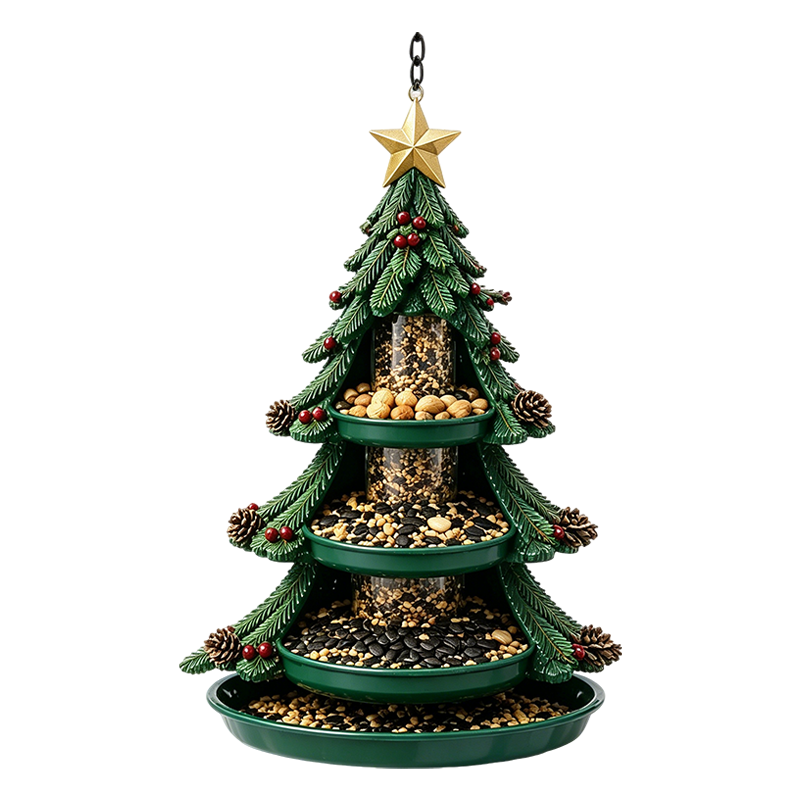 Graddi Holly & Seed Christmas Bird Feeder