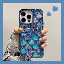 Load image into Gallery viewer, Luxury Mermaid Scale iPhone Case
