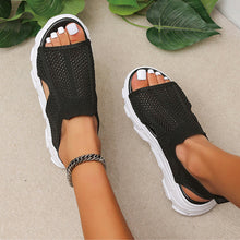 Load image into Gallery viewer, Women&#39;s Knitted Elastic Platform Casual Sandals
