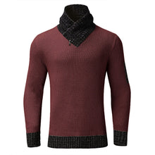 Cargar imagen en el visor de la galería, Men Turtleneck Winter Warm Cotton Pullovers Sweaters
