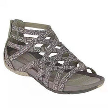 Cargar imagen en el visor de la galería, Summer Women Shoes Leopard Round Toe Hollow Wedges Sandals

