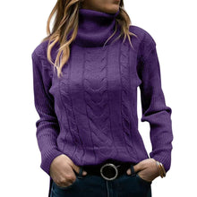 Cargar imagen en el visor de la galería, Women&#39;s Turtleneck Sweaters 2024 Fashion Long Sleeve Pullover
