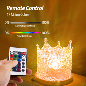 16 Colors Gradual Rotating Flame Water Lamp Wave Light Aurora Projector with Remote Control