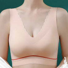 Load image into Gallery viewer, Women&#39;s seamless push-up latex deep V comfortable bra
