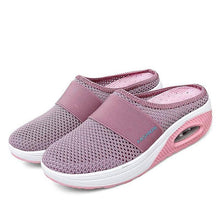 Load image into Gallery viewer, Women Daily Fly Knit Fabric Summer Air Cushion Mule Slippers
