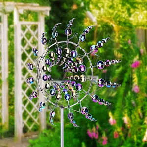 Metal Windmill 3D Kinetic Sculpture
