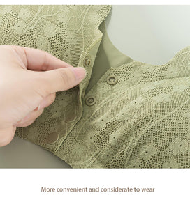 Women's front button push-up comfortable underwear
