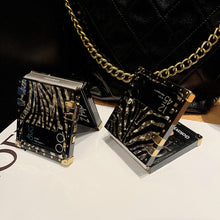 Cargar imagen en el visor de la galería, Leopard Print Ring Phone Case For Samsung Galaxy Z Flip 3 Flip 4
