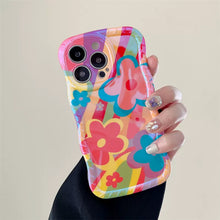 Load image into Gallery viewer, Dopamine Graffiti Flower iPhone Case
