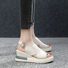 Load image into Gallery viewer, 【35-42】2023 verano nuevas sandalias de plataforma de tacón de cuña de gran tamaño para mujer

