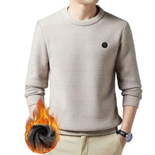 Cargar imagen en el visor de la galería, Men&#39;s Warm Cozy Lined Solid Color Premium Sweater
