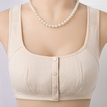 Load image into Gallery viewer, Large size sponge front button sleep bra
