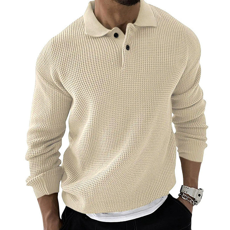 Jumpers for Men Solid Color Sweater Shirt Pullover Sweater
