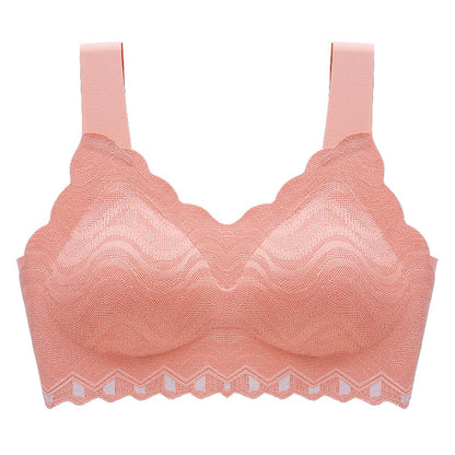 Women's one-piece extended strap latex bra