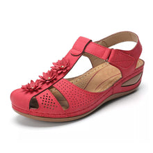 Cargar imagen en el visor de la galería, Summer women&#39;s soft sole round toe wedge sandals
